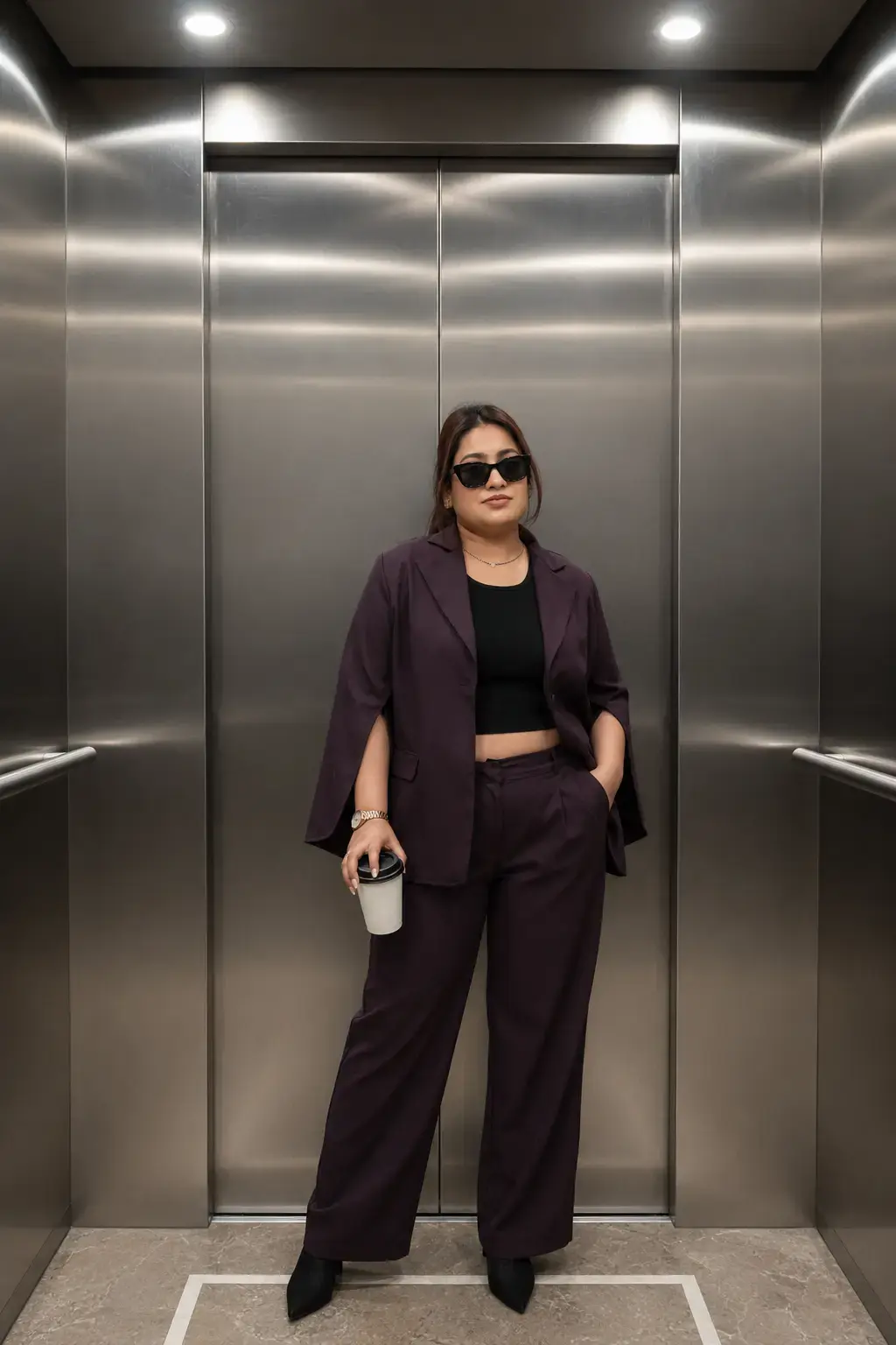 Editorial campaign blazer set